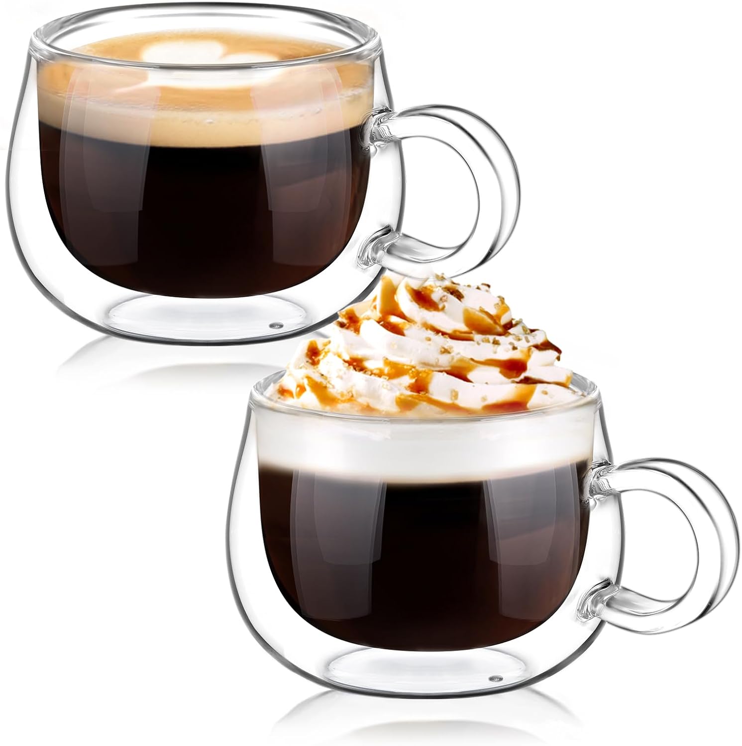glastal Double Wall Borosilicate Glass Espresso Cups