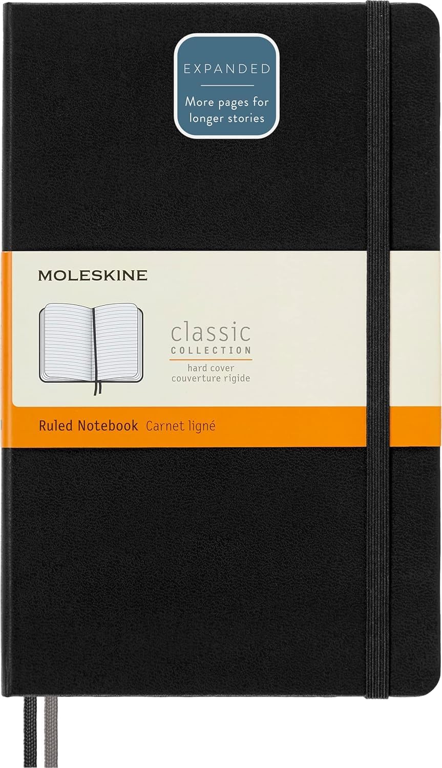 Moleskine Classic Expanded Ruled Paper Notebook