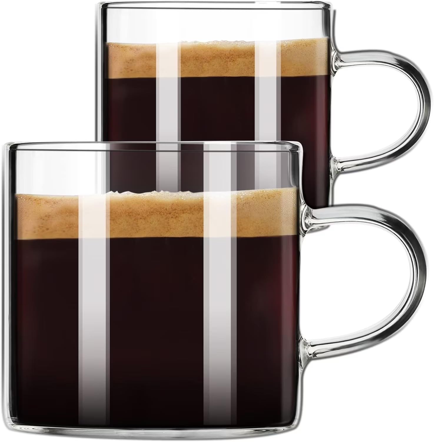 PARACITY Double Wall Borosilicate Glass Espresso Cups