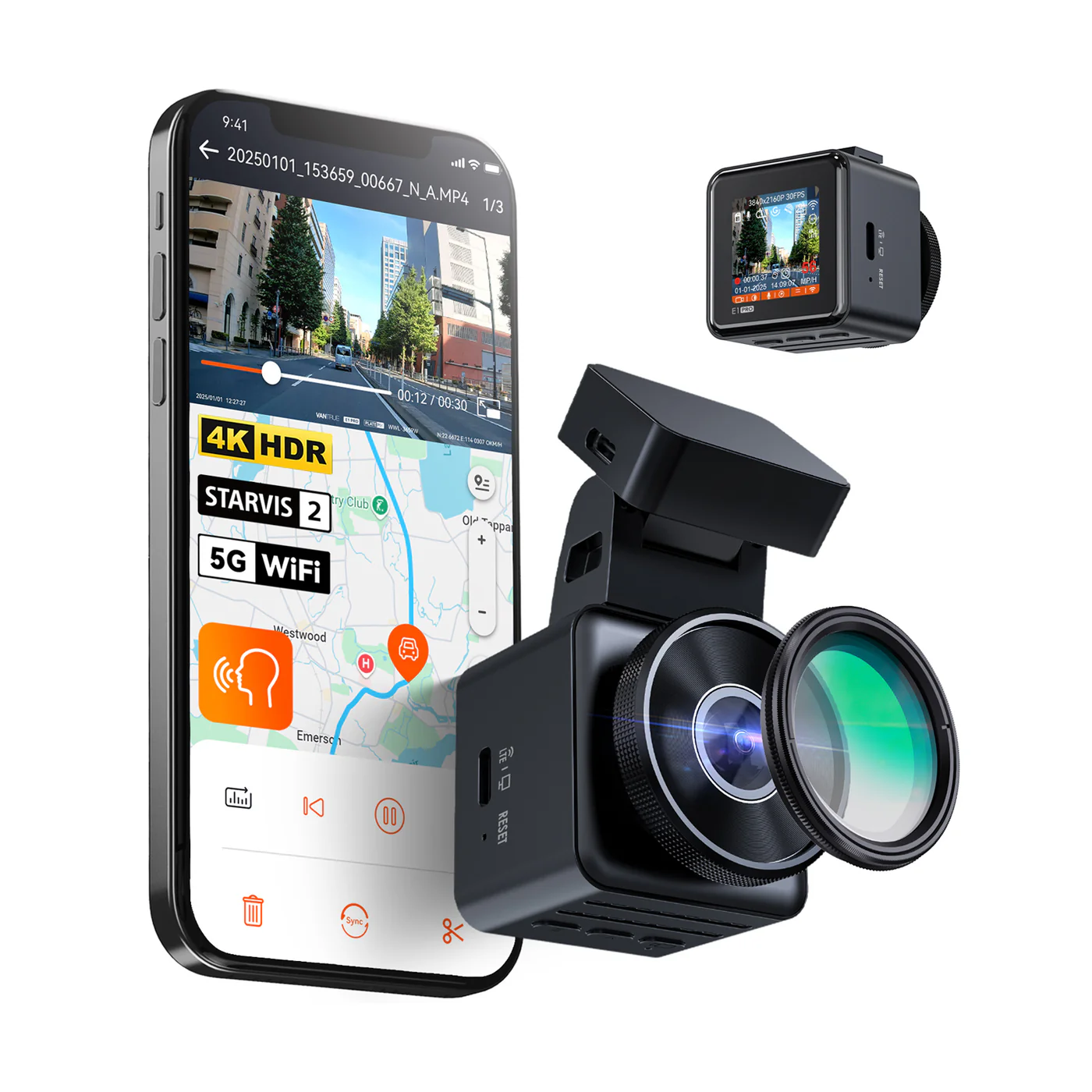 Vantrue E1 Pro 4K Dash Cam