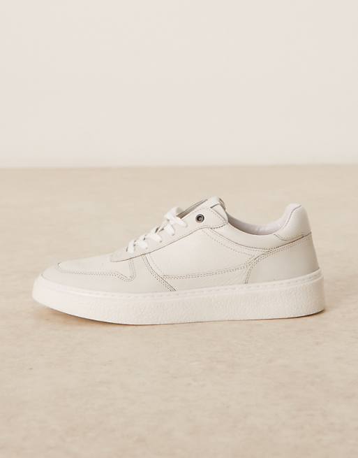 White Leather Trainers