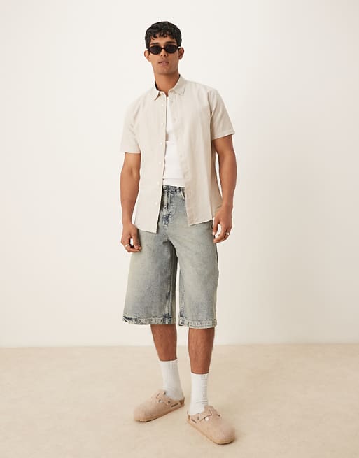 Cream Linen Shirt