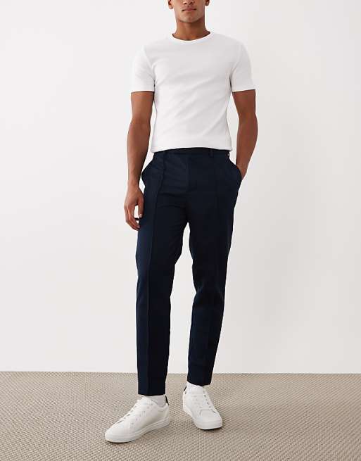 Navy Tailored Trousers